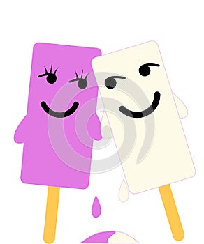 Two popsicles