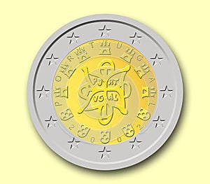 Two Portuguese Euro Coin