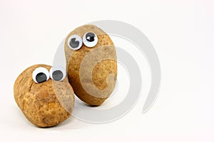 Two Potato Friends With Wiggly Eyes photo