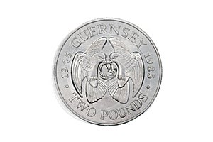 Two pound coin from Guernsey