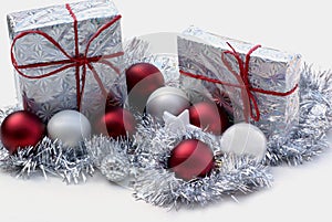 Two presents, eight balls.