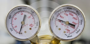 Two Pressure Gages