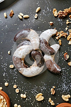 Two Pretzels on Table