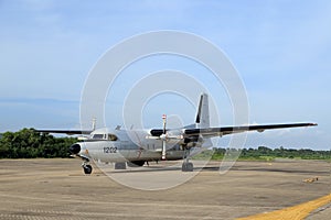 Two propeller aircraft