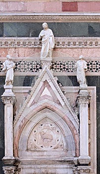 Two Prophets and the Redeemer, Portal on the side-wall of Florence Cathedral