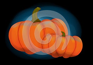Two pumpkins