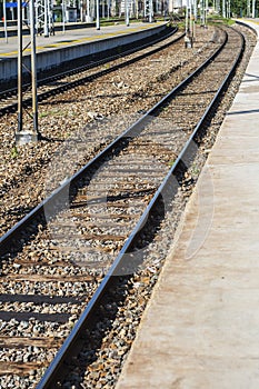 Two railway tracks