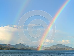 Two rainbows photo
