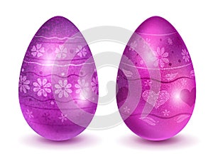 Realistic Easter eggs