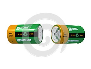 Two rechargeable battery