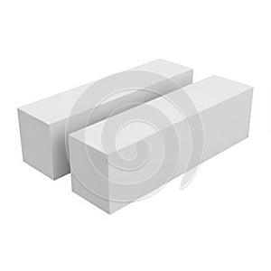 Two rectangular blocks positioned side by side on a plain background
