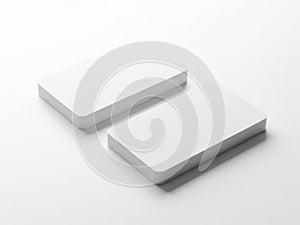 Two rectangular objects isolated on white background