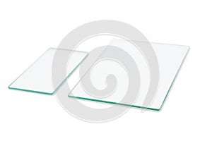 Two rectangular sheet of glass