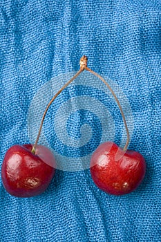 Two Red Cherries