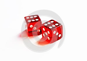 Two red dice