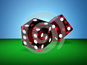 Two red dices