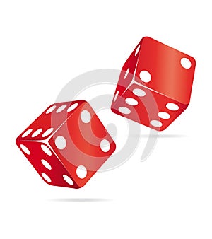 Two red dices