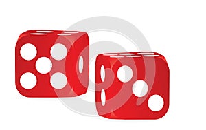 Two red dices