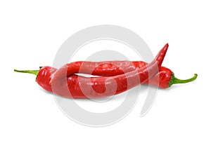 Two red hot chilli peppers