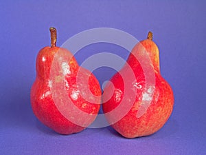 Two Red Organic Pears