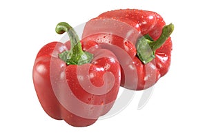 Two red paprika