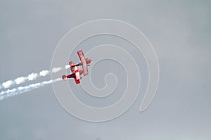 Two Red Stunt Planes