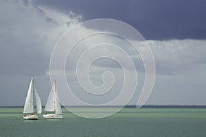 Two regatta boats photo