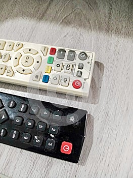 Two Remote Black and White Colors