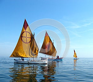 Two restored boats photo