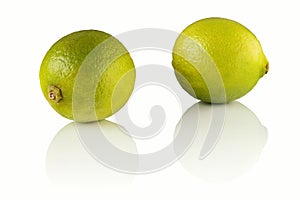 Two ripe juicy limes