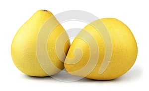 Two ripe pomelo fruit