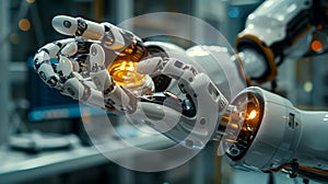 Two robotic arms AI Generated