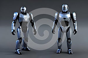 Two Robots. AI generated