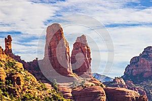 Two Rock Outcroppings In Southwest Mountains photo