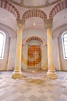 Two Romanesque pillars