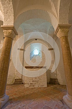 Two Romanesque pillars