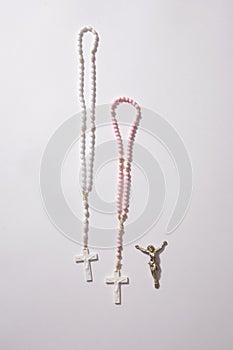 Two rosaries and a crucifix