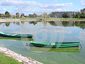 Two rowboats