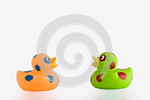 Two rubber duck