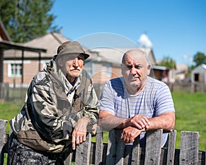 Two Russian village neighbors.