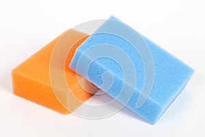 Two scouring sponges