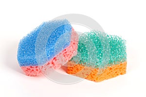 Two scouring sponges