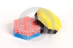 Two scouring sponges
