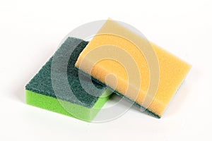 Two scouring sponges