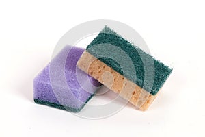 Two scouring sponges