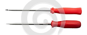 Two screwdrivers isolated