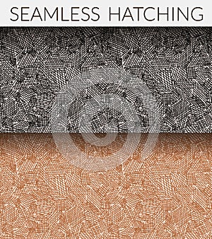 Two seamless hatching patterns.