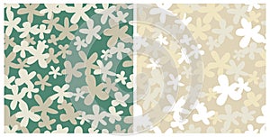 Two seamless retro patterns