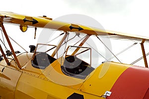 Two seater vintage aircraft