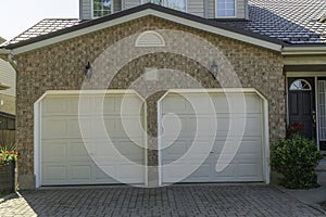 Two separate garages under the attic